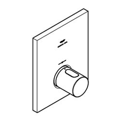 Grohe Grohtherm F Thermostatbatterie Chrom Fertigmontageset für Rapido T, Chrom, 276190... GROHE-27619000 4005176898297 (Abb. 1)