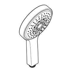 Grohe Power and Soul Cosmopolitan 130 Handbrause, 4plus Strahlarten, 9,5l/min Durchflusskonstanthalt... GROHE-27664000  (Abb. 1)