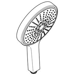 Grohe Power and Soul Cosmopolitan 160 Handbrause, 4plus Strahlarten, 9,5l/min Durchflusskonstanthalt... GROHE-27668000  (Abb. 1)