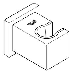 Grohe Euphoria Cube Wandbrausehalter, verdeckte Befestigung, Mattschwarz, 276932430... GROHE-276932430 4067393007388 (Abb. 1)