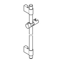 Grohe Power and Soul Brausestange, 600mm, Chrom, 27784000... GROHE-27784000 4005176913976 (Abb. 1)