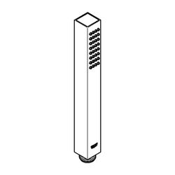 Grohe Euphoria CubePlus Stick Handbrause, 1 Strahlart, Supersteel, 27888DC0... GROHE-27888DC0 4005176526442 (Abb. 1)