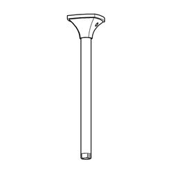 Grohe Rainshower Grandera Deckenauslass, Länge 292mm, G 1/2", Metall, Chrom, 27982000... GROHE-27982000  (Abb. 1)
