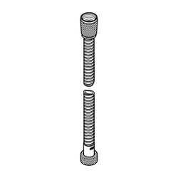 Grohe Brauseschlauch Relexaflex, 1/2" x 1/2", 1.500mm, knickfest, Gelb, 28151Y00... GROHE-28151Y00 4005176601491 (Abb. 1)