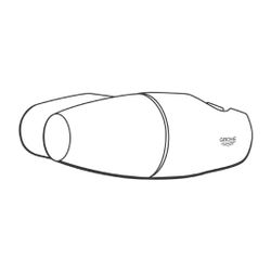 Grohe Movario Wandbrausehalter, verstellbar, Kunststoff, Chrom, 28401000... GROHE-28401000 4005176264474 (Abb. 1)