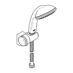 Grohe Tempesta 100 Duo Brausegarnitur, mit Handbrause, Wandhalter und Relexaflex Brause... GROHE-28473000 4005176296031 (Abb. 1)