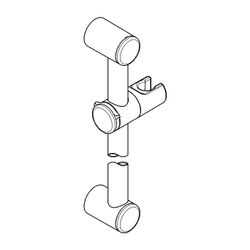 Grohe Relexa Brausestange 600mm, Chrom, 28620000... GROHE-28620000 4005176041259 (Abb. 1)