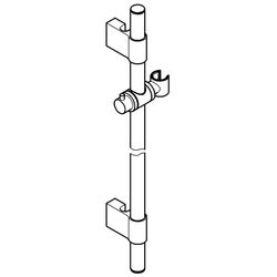Grohe Rainshower Brausestange, 600mm, Chrom, 28797001... GROHE-28797001  (Abb. 1)