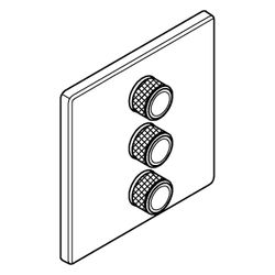 Grohe Grohtherm SmartControl 3-fach UP-Ventil, Fertigmontageset für Rapido SmartBox, Wa... GROHE-29127MG0 4005176944338 (Abb. 1)