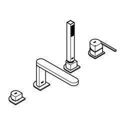 Grohe Plus 4-Loch-Einhand-Wannenkombination 29307003... GROHE-29307003 4005176529993 (Abb. 1)