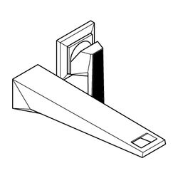 Grohe Allure Brilliant 2-Loch-Waschtisch-Wandbatterie PC Supersteel, Griff Rändelstrukt... GROHE-29517DC0 4005176795077 (Abb. 1)