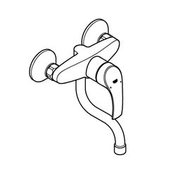 Grohe Eurosmart Einhand-Spültischbatterie, Wandmontage, Ausladung 150mm, Chrom, 31509002... GROHE-31509002  (Abb. 1)