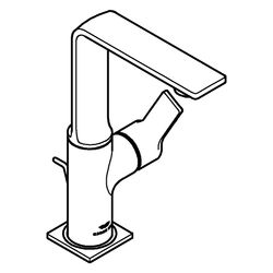 Grohe Allure Einhand-Waschtischbatterie, L-Size, schwenkbarer Auslauf, Zugstangen-Ablau... GROHE-32146MG1 4005176947131 (Abb. 1)