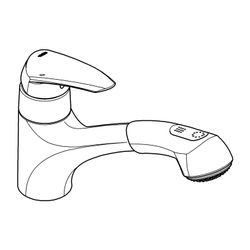 Grohe Eurodisc Einhand-Spültischbatterie, 35mm Keramikkartusche, Messing, Chrom, 322570... GROHE-32257001 4005176834165 (Abb. 1)