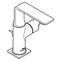 Grohe Allure Einhand-Waschtischbatterie, M-Size, schwenkbarer Auslauf, Zugstangen-Ablau... GROHE-32757KF1 4067393056263 (Abb. 1)