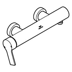 Grohe Allure Einhand-Wannenbatterie 32846_1, Wandmontage, eigensicher, Satin Steel, 328... GROHE-32846MS1 4005176945328 (Abb. 1)