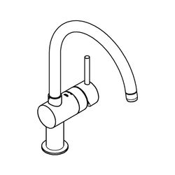 Grohe Minta Einhand-Spültischbatterie 1/2" hard graphite 32917A00... GROHE-32917A00 4005176488696 (Abb. 1)