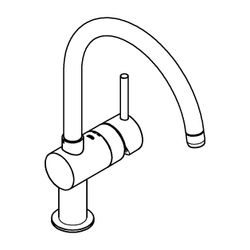 Grohe Minta Einhand-Spültischbatterie 1/2" cool sunrise gebürstet 32917GN0... GROHE-32917GN0 4005176618512 (Abb. 1)