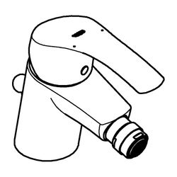Grohe Eurosmart Standard Einhand-Bidetbatterie, 1/2", Chrom, 32929002... GROHE-32929002 4005176862366 (Abb. 1)