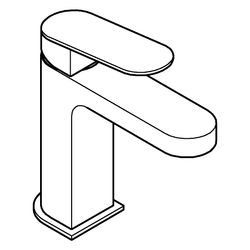 Grohe Plus Einhand-Waschtischbatterie, S-Size, Einlochmontage mit Push-open Ablaufgarni... GROHE-33163004 4067393079224 (Abb. 1)