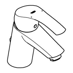 Grohe Eurosmart Einhand-Waschtischbatterie, 1-Loch-Montage, 1/2", S-Size, versenkbare K... GROHE-33188002 4005176862052 (Abb. 1)