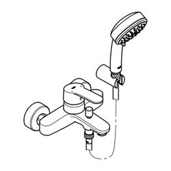 Grohe Eurostyle Cosmopolitan Einhand-Wannenbatterie 1/2" chrom 3359220A... GROHE-3359220A 4005176454288 (Abb. 1)