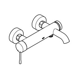 Grohe Essence Einhand-Wannenbatterie, Wandmontage, eigensicher, Warm Sunset, 33624DA1... GROHE-33624DA1 4005176426414 (Abb. 1)