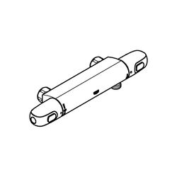 Grohe Grohtherm 1000 Thermostat-Brausebatterie, 1/2", Wandmontage, SafeStop, eigensiche... GROHE-34146003 4005176309625 (Abb. 1)