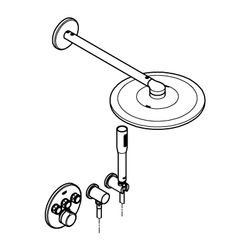 Grohe SmartControl Duschsystem Unterputz chrom 34709000... GROHE-34709000 4005176413803 (Abb. 1)