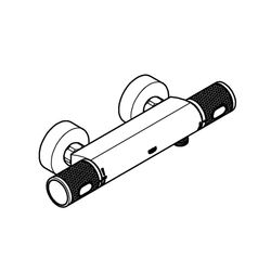 Grohe Grohtherm 1000 Performance Thermostat-Brausebatterie, Wandmontage, Chrom, 3477600... GROHE-34776000 4005176612930 (Abb. 1)