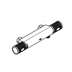 Grohe Grohtherm 1000 Performance Thermostat-Brausebatterie, ohne Anschlüsse, Chrom, 347... GROHE-34777000 4005176612947 (Abb. 1)
