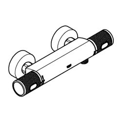 Grohe Grohtherm 1000 Performance Thermostat-Brausebatterie, Wandmontage, Professional E... GROHE-34827KF0 4067393018964 (Abb. 1)