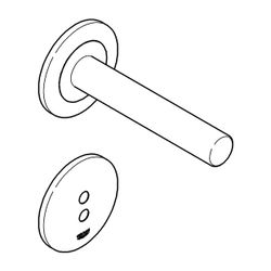 Grohe Essence E Infrarot-Elektronik für Waschtisch-Wandarmatur, Trafo 230 V AC/12 V DC,... GROHE-36252000 4005176870255 (Abb. 1)