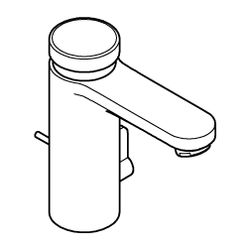 Grohe Eurosmart CT Selbstschluss-Waschtischbatterie, mit Mischung, 1 1/4" Zugstangen-Ga... GROHE-36318000 4005176896521 (Abb. 1)
