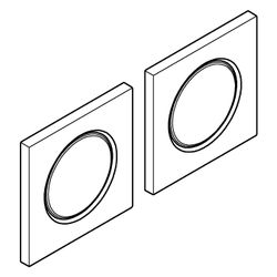 Grohe F-digital Deluxe Rainshower Lichtmodul, 127x127mm pro Modul, Satin Graphite, 3647... GROHE-36472MG0 4005176944499 (Abb. 1)
