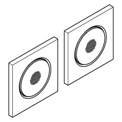 Grohe Rainshower F-Series Musikmodule, 127x127mm je Modul, Satin Graphite, 36473MG0... GROHE-36473MG0 4005176944505 (Abb. 1)
