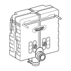 Grohe Uniset Waschtisch-Element für Einlochbatterie ohne Standkonsolen, 37576000... GROHE-37576000 4005176183140 (Abb. 1)
