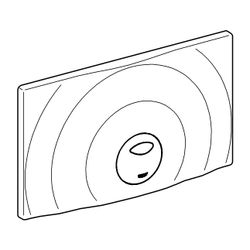 Grohe Surf G Abdeckplatte WC-Betätigung chrom für 2-Mengen-Spülkasten 9 l/4 l... GROHE-37859000 4005176238376 (Abb. 1)