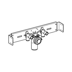 Grohe Rapid SL Armaturenhalterung für Küchenspüle Leichtbau-Ständerwand, Stahl, 38437000... GROHE-38437000  (Abb. 1)