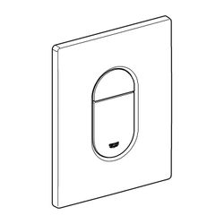 Grohe Cosmopolitan Arena WC-Betätigung, Drückerplatte, Phantom Black, 2-Mengen-, Start/... GROHE-38844KF0 4005176951992 (Abb. 1)