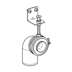Grohe Rapid Pro Ablaufschelle, DN 50 mit Dämmgummi für Armaturenhalterung, 39051000... GROHE-39051000  (Abb. 1)