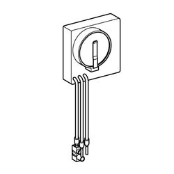 Grohe Funk-Wand-Sender für Funk-Elektronik 39141000, 38759SD0 und 38778000, Frequenz 868,4 MHz, 3914... GROHE-39142000  (Abb. 1)
