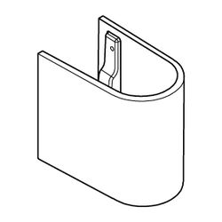 Grohe Halbsäule Euro Keramik für Waschtisch Alpinweiß... GROHE-39201000 4005176344947 (Abb. 1)