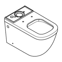 Grohe Euro Keramik Stand-WC-Kombination alpinweiß 39338000... GROHE-39338000 4005176407260 (Abb. 1)