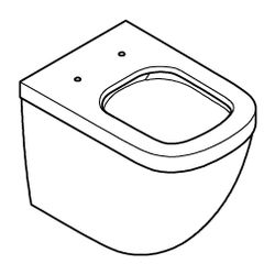 Grohe Euro Keramik Stand-Tiefspül-WC mit PureGuard Oberfläche alpinweiß 3933900H... GROHE-3933900H 4005176418525 (Abb. 1)