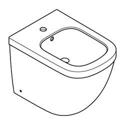 Grohe Euro Keramik Standbidet mit PureGuard Oberfläche, Alpinweiß, 3934000H... GROHE-3934000H 4005176423703 (Abb. 1)
