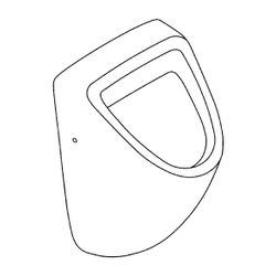 Grohe Urinal Bau Keramik Anschluss von unten Alpinweiß... GROHE-39438000 4005176406355 (Abb. 1)