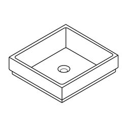 Grohe Cube Keramik Aufsatzschale ohne Hahnloch 50 cm alpinweiß 3948100H... GROHE-3948100H 4005176442650 (Abb. 1)