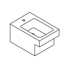Grohe Cube Keramik Wandbidet alpinweiß 3948600H... GROHE-3948600H 4005176442711 (Abb. 1)