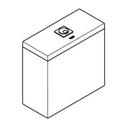 Grohe Cube Keramik Aufsatzspülkasten alpinweiß 39490000... GROHE-39490000 4005176442759 (Abb. 1)